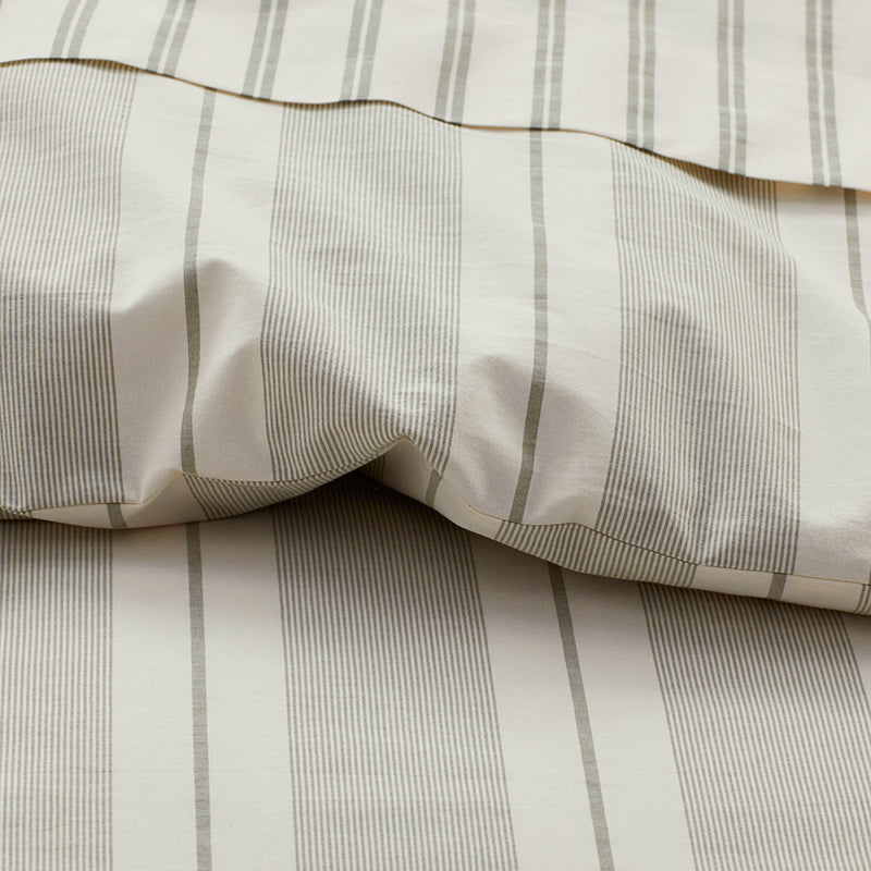 Tailored Stripes and Plaids Classic Cool Cotton Percale Pillowcase Set