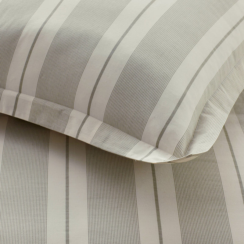 Tailored Stripes and Plaids Classic Cool Cotton Percale Flat Bed Sheet