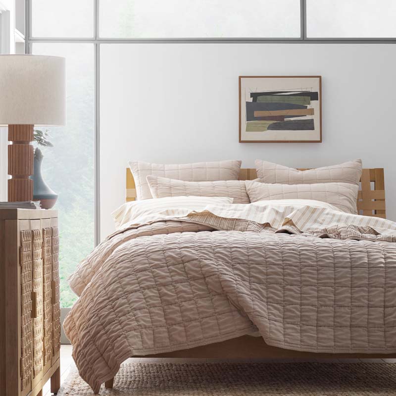 Tailored Stripes and Plaids Classic Cool Cotton Percale Pillowcase Set