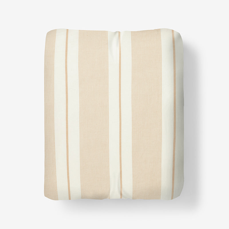 Tailored Stripes and Plaids Classic Cool Cotton Percale Fitted Bed Sheet