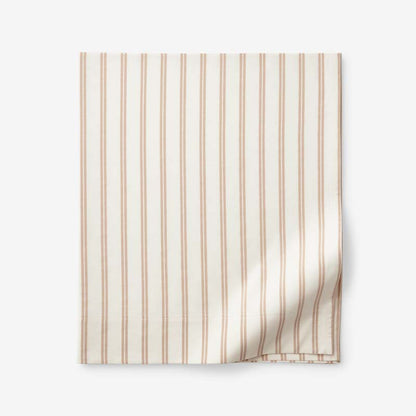 Tailored Stripes and Plaids Classic Cool Cotton Percale Flat Bed Sheet