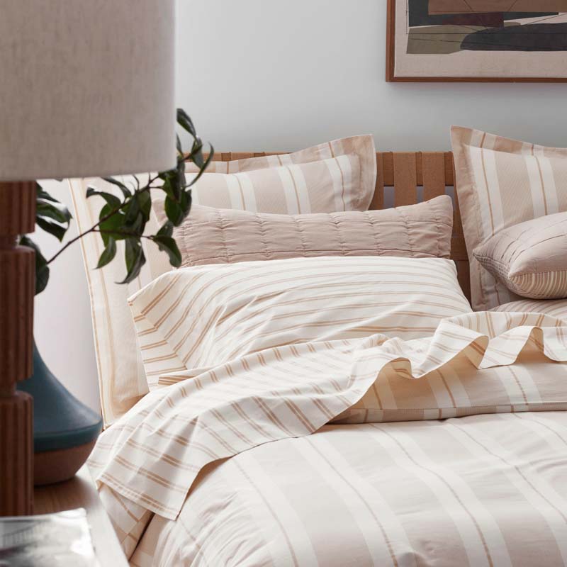 Tailored Stripes and Plaids Classic Cool Cotton Percale Sham