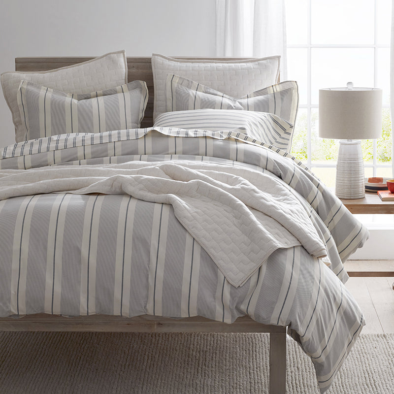 Tailored Stripes and Plaids Classic Cool Cotton Percale Sham