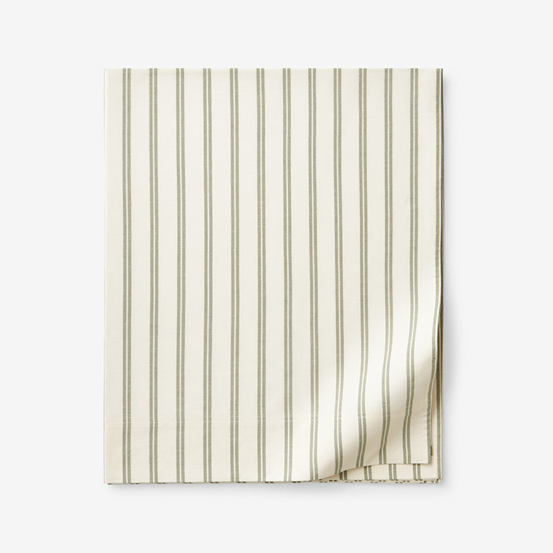 Tailored Stripes and Plaids Classic Cool Cotton Percale Flat Bed Sheet