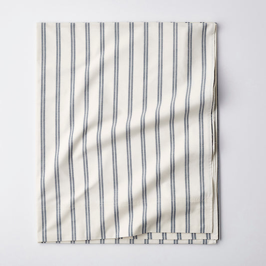 Tailored Stripes and Plaids Classic Cool Cotton Percale Flat Bed Sheet