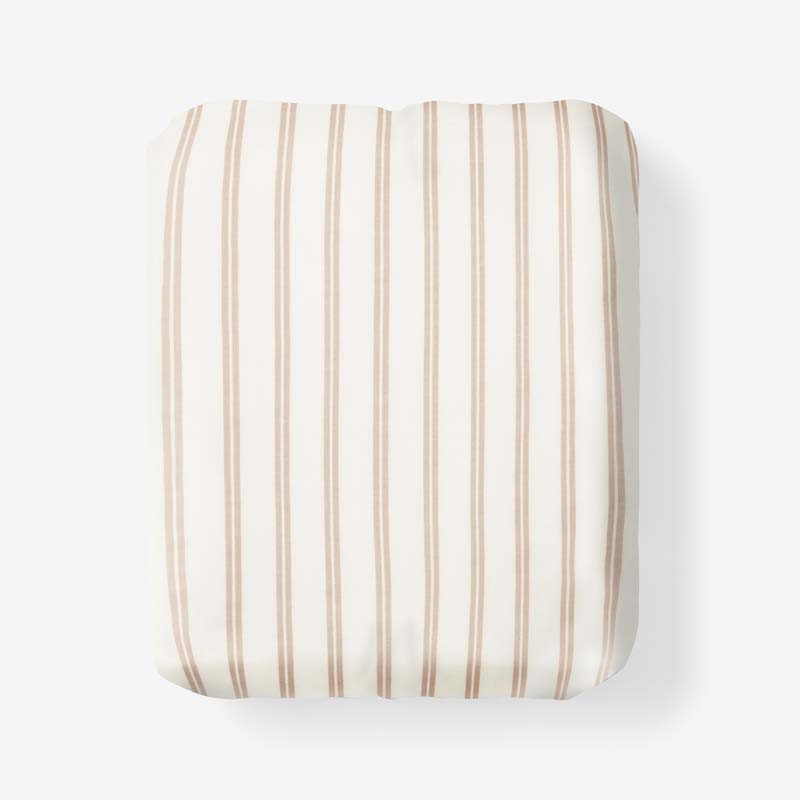 Tailored Stripes and Plaids Classic Cool Cotton Percale Fitted Bed Sheet