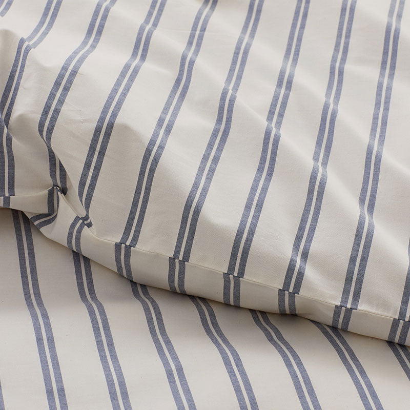 Tailored Stripes and Plaids Classic Cool Cotton Percale Fitted Bed Sheet