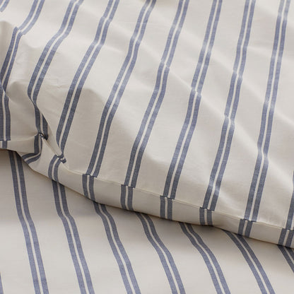 Tailored Stripes and Plaids Classic Cool Cotton Percale Flat Bed Sheet