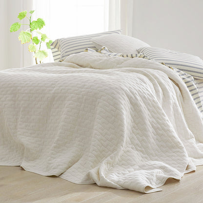 Tailored Stripes and Plaids Classic Cool Cotton Percale Fitted Bed Sheet