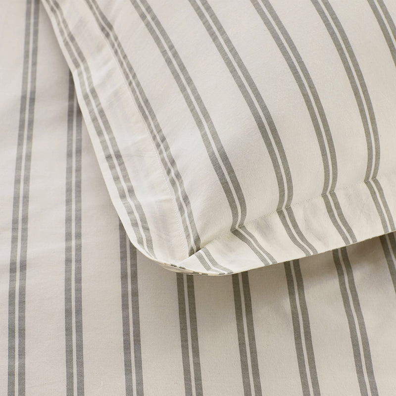 Tailored Stripes and Plaids Classic Cool Cotton Percale Sham