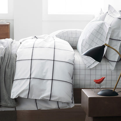 Tailored Stripes and Plaids Classic Cool Cotton Percale Sham