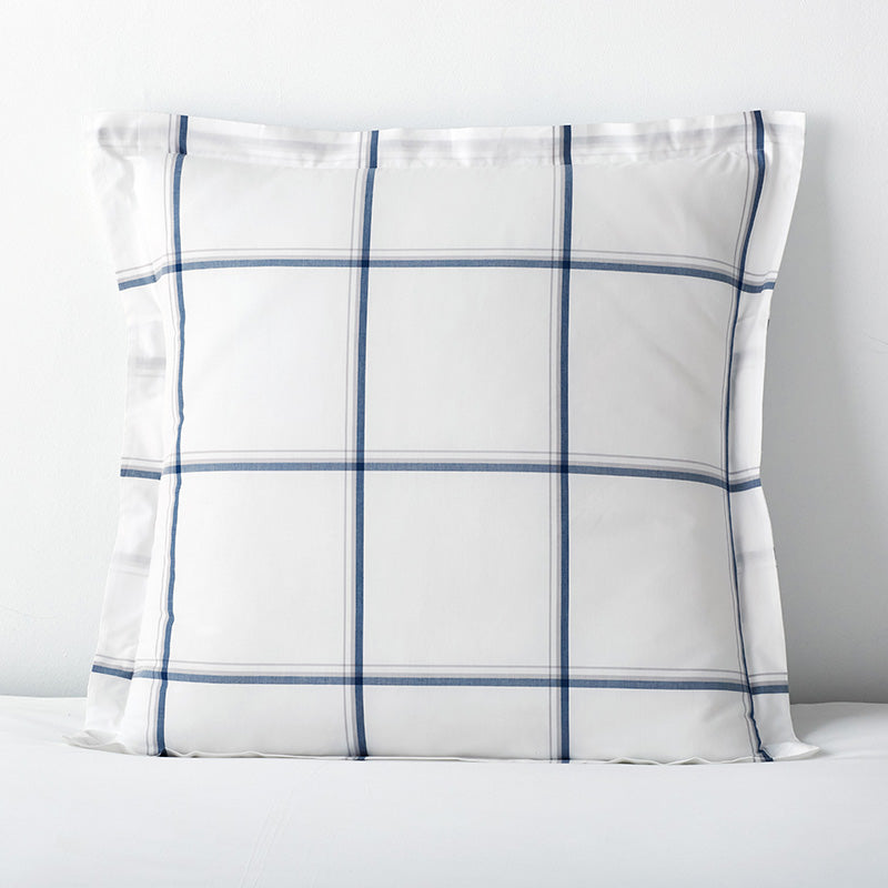 Tailored Stripes and Plaids Classic Cool Cotton Percale Sham