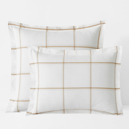 Tailored Stripes and Plaids Classic Cool Cotton Percale Sham