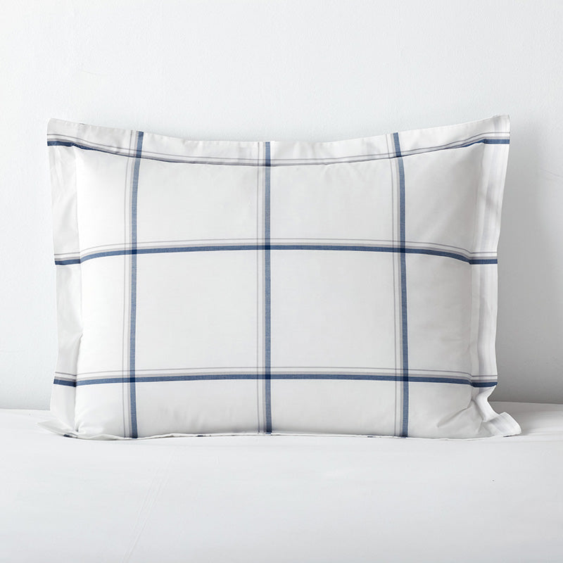 Tailored Stripes and Plaids Classic Cool Cotton Percale Sham