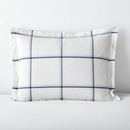 Tailored Stripes and Plaids Classic Cool Cotton Percale Sham