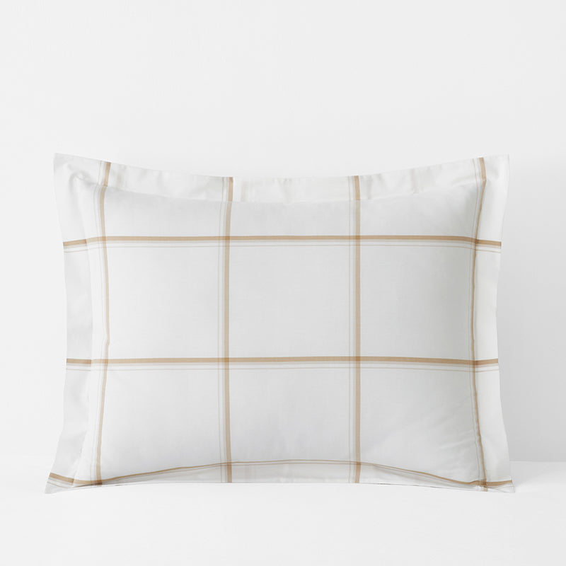 Tailored Stripes and Plaids Classic Cool Cotton Percale Sham