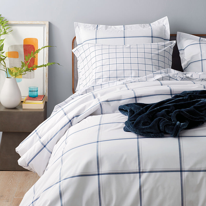 Tailored Stripes and Plaids Classic Cool Cotton Percale Sham