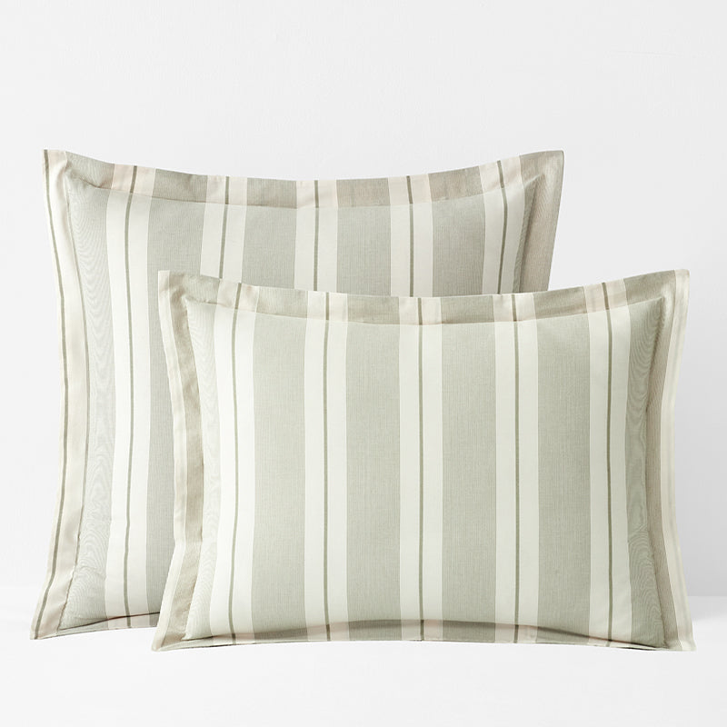 Tailored Stripes and Plaids Classic Cool Cotton Percale Sham