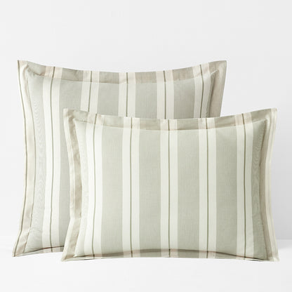 Tailored Stripes and Plaids Classic Cool Cotton Percale Sham