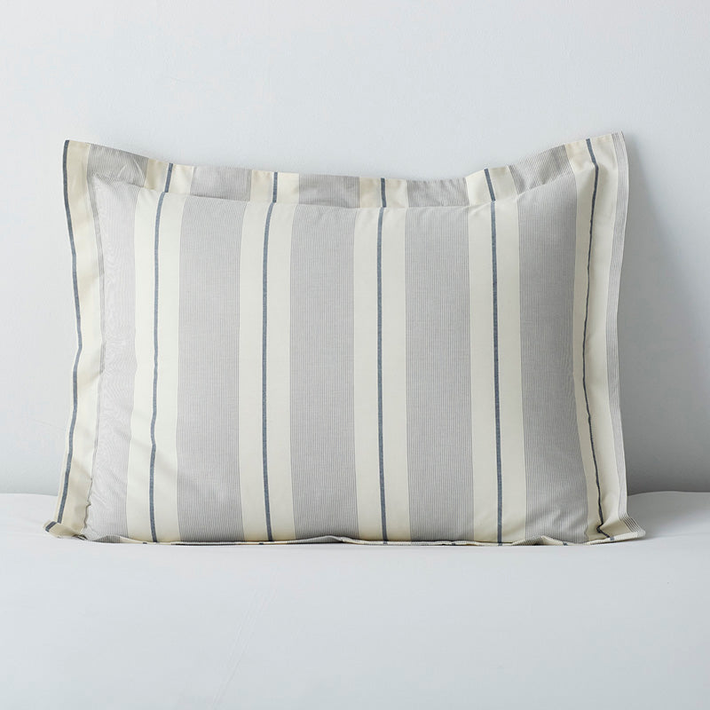 Tailored Stripes and Plaids Classic Cool Cotton Percale Sham