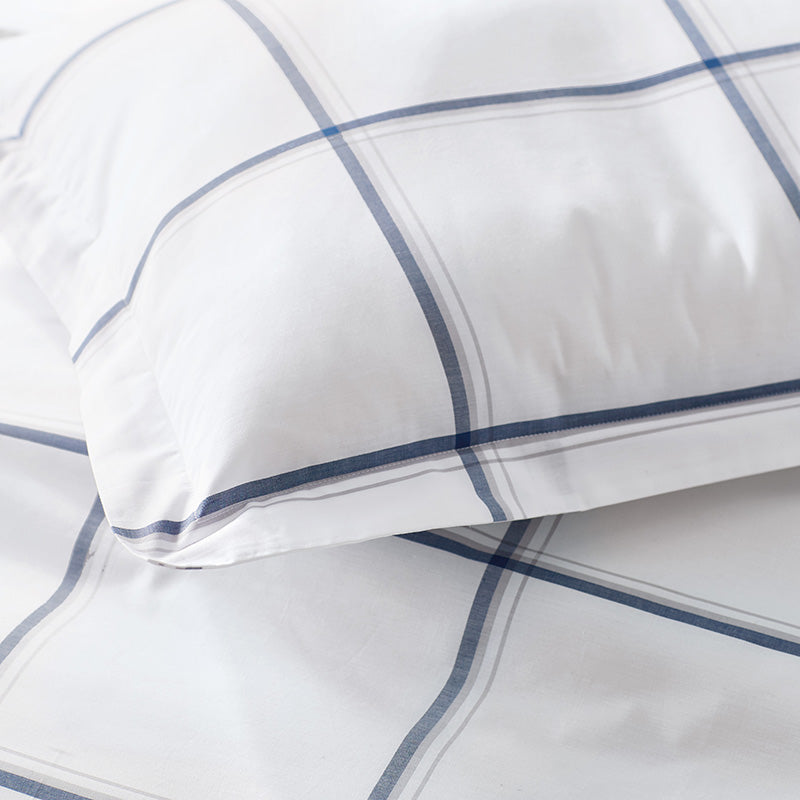 Tailored Stripes and Plaids Classic Cool Cotton Percale Sham