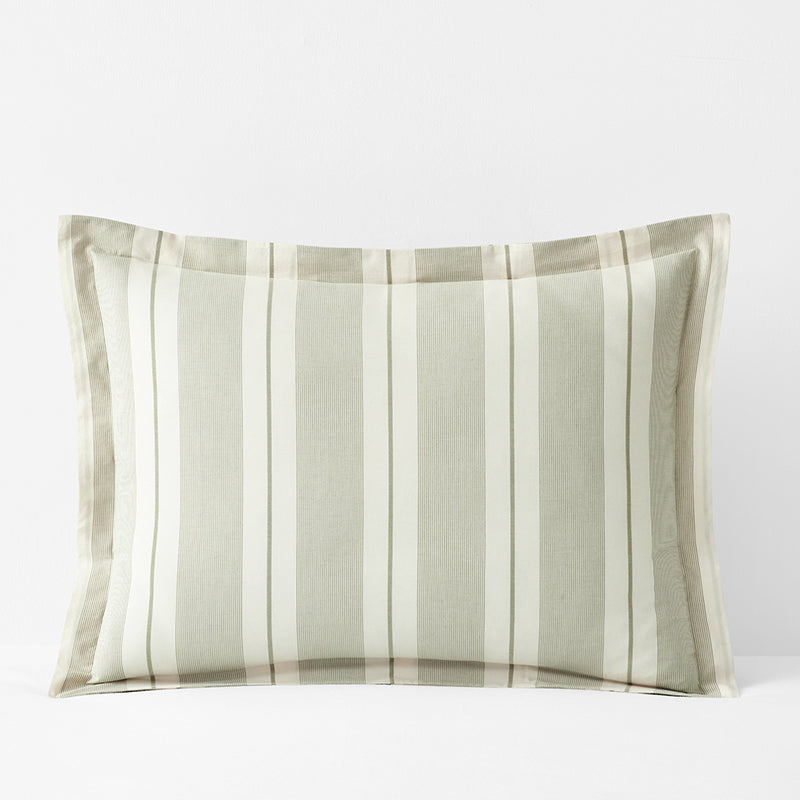 Tailored Stripes and Plaids Classic Cool Cotton Percale Sham