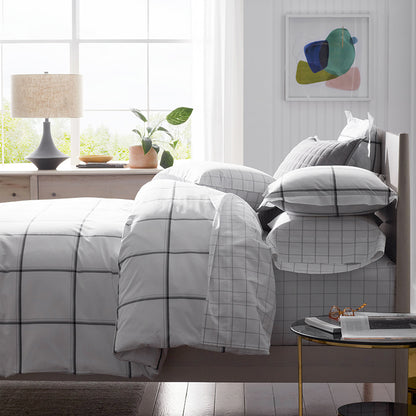 Tailored Stripes and Plaids Classic Cool Cotton Percale Sham