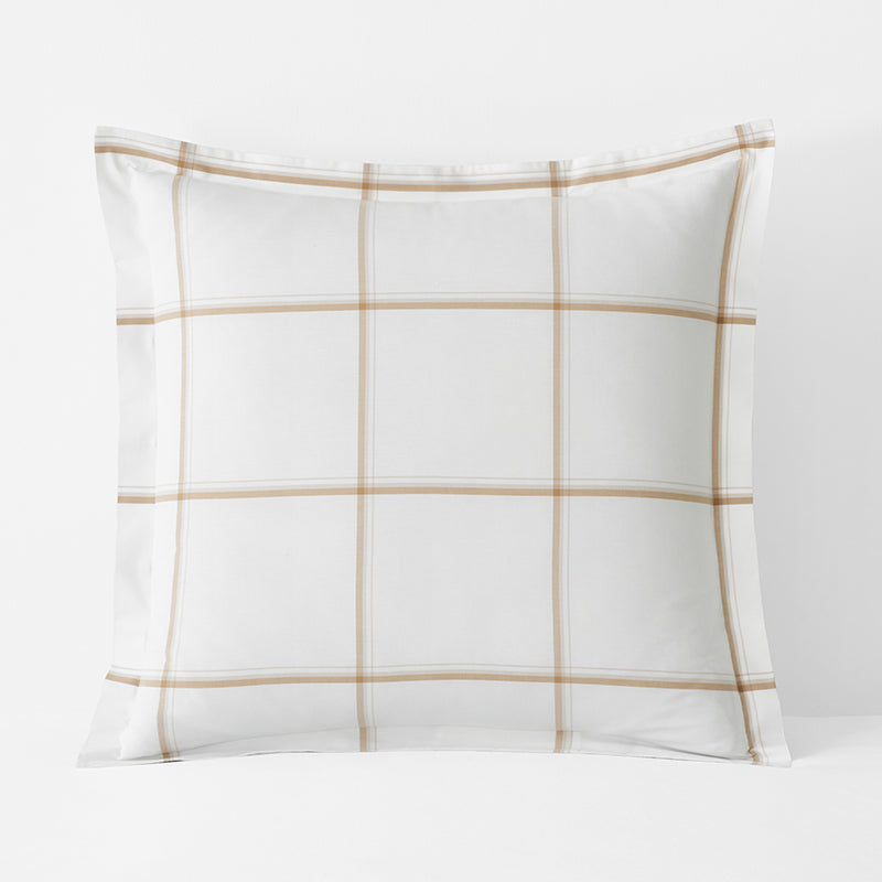 Tailored Stripes and Plaids Classic Cool Cotton Percale Sham