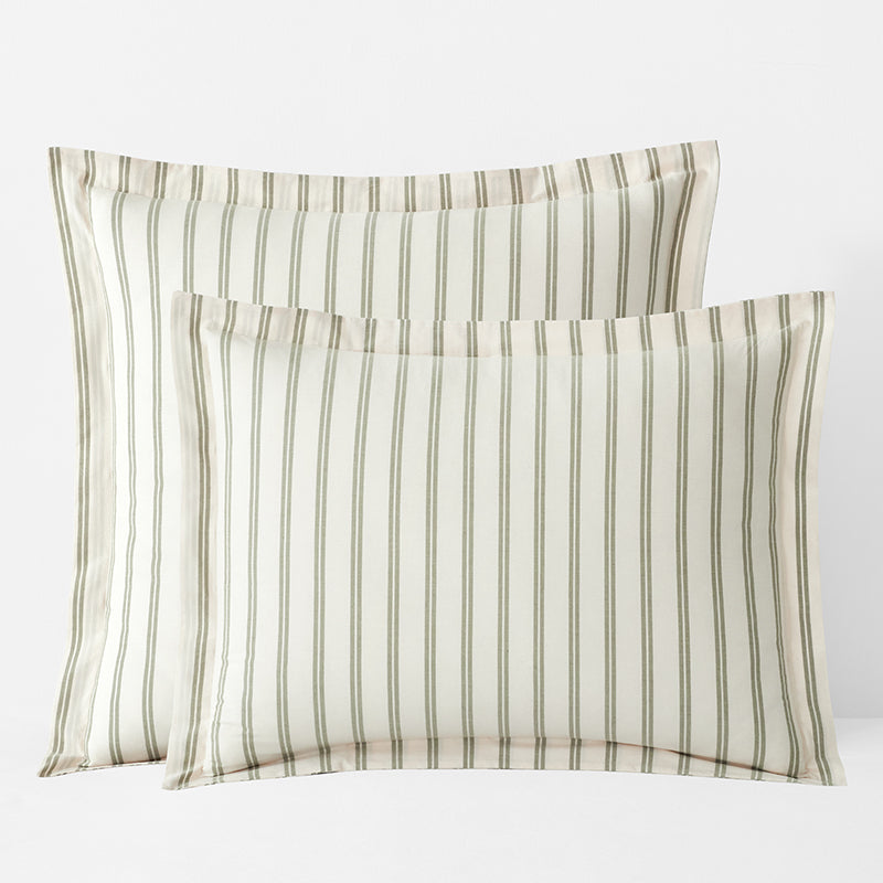 Tailored Stripes and Plaids Classic Cool Cotton Percale Sham