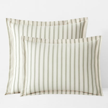 Tailored Stripes and Plaids Classic Cool Cotton Percale Sham