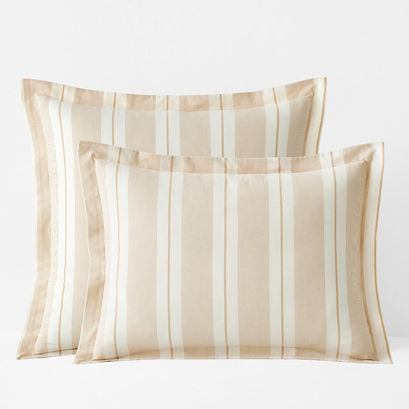 Tailored Stripes and Plaids Classic Cool Cotton Percale Sham