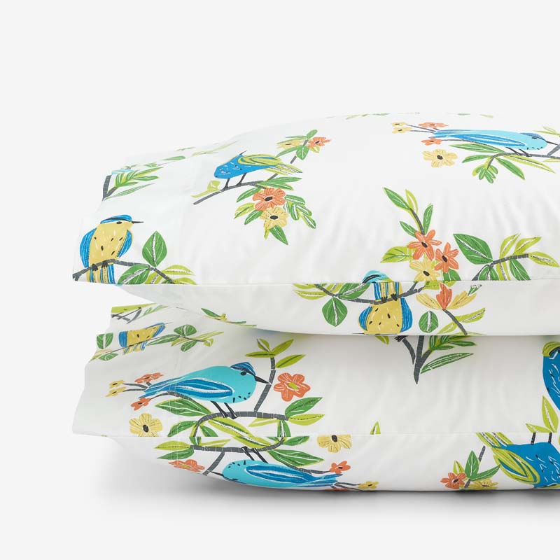 Summer Prints Classic Cool Cotton Percale Pillowcase Set