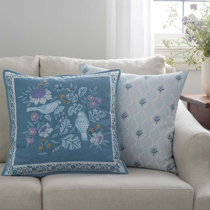 Tira Mini Floral Decorative Square Pillow Cover