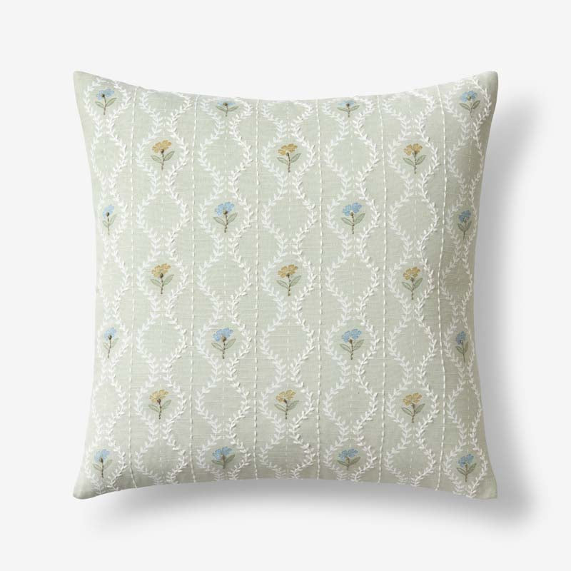 Tira Mini Floral Decorative Square Pillow Cover