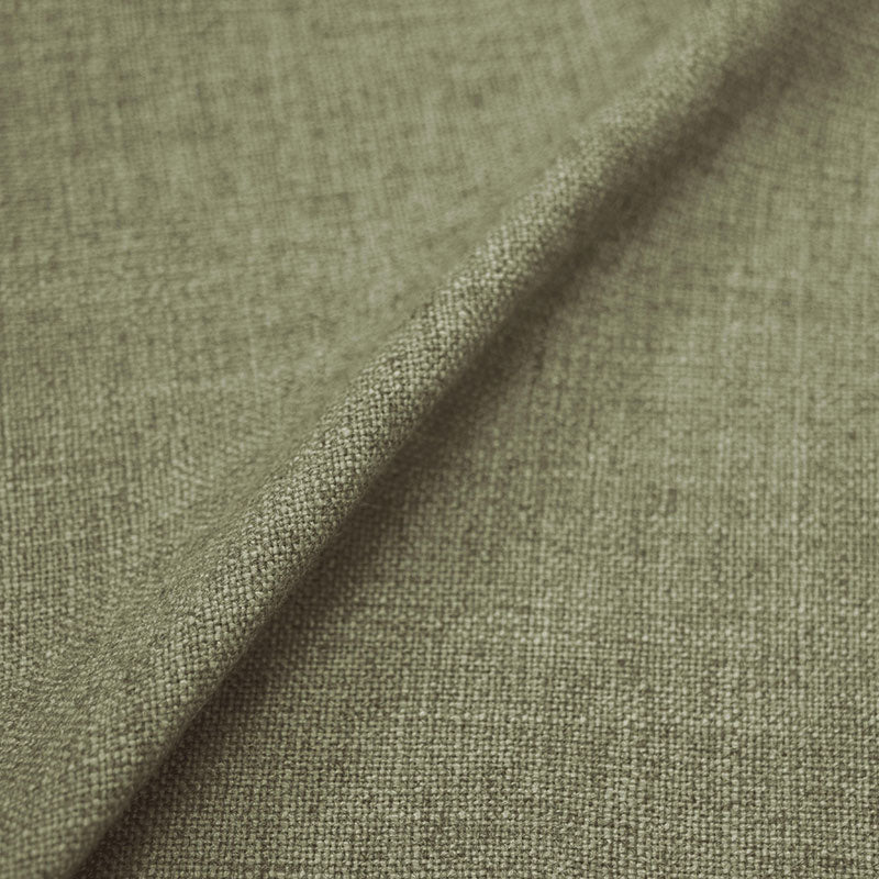 Textured Linen Skirted Storage Ottoman