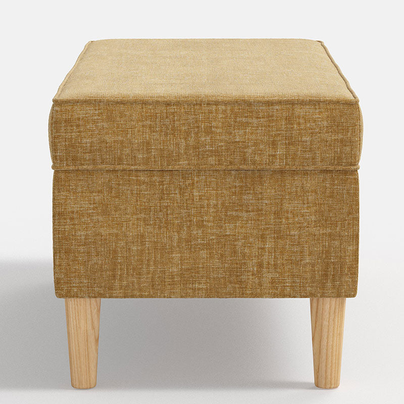 Vintage Velvet Upholstered Storage Bench