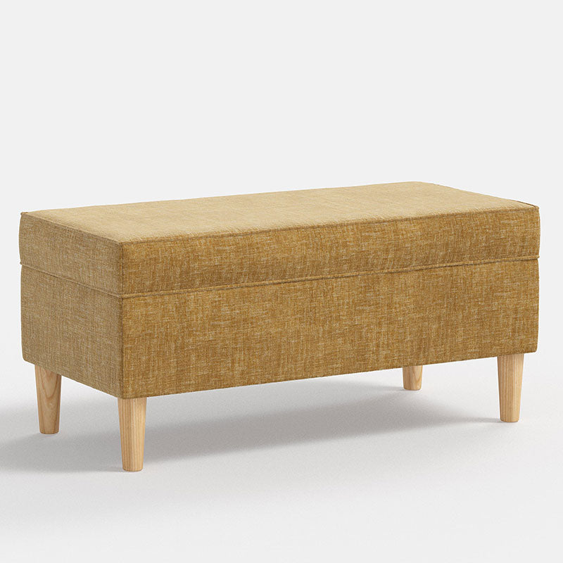 Vintage Velvet Upholstered Storage Bench