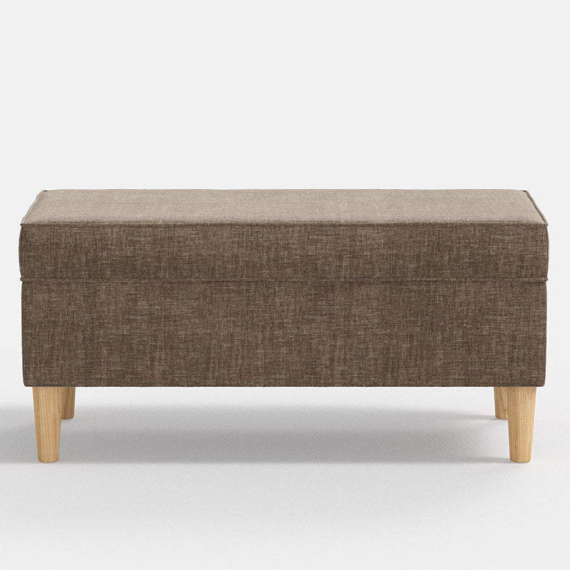 Vintage Velvet Upholstered Storage Bench