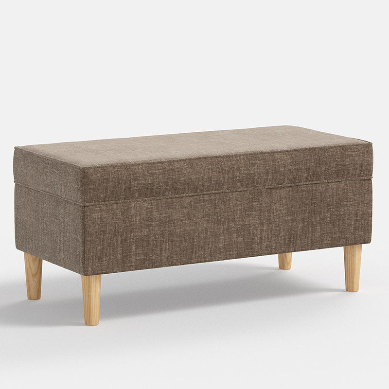 Vintage Velvet Upholstered Storage Bench