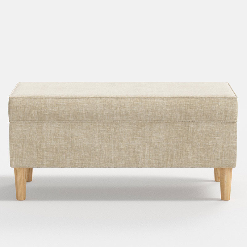 Vintage Velvet Upholstered Storage Bench