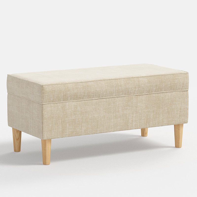 Vintage Velvet Upholstered Storage Bench