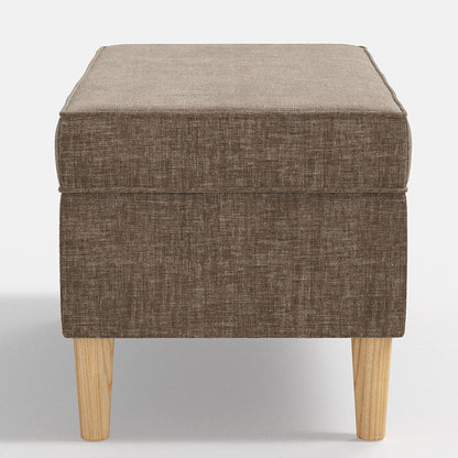 Vintage Velvet Upholstered Storage Bench