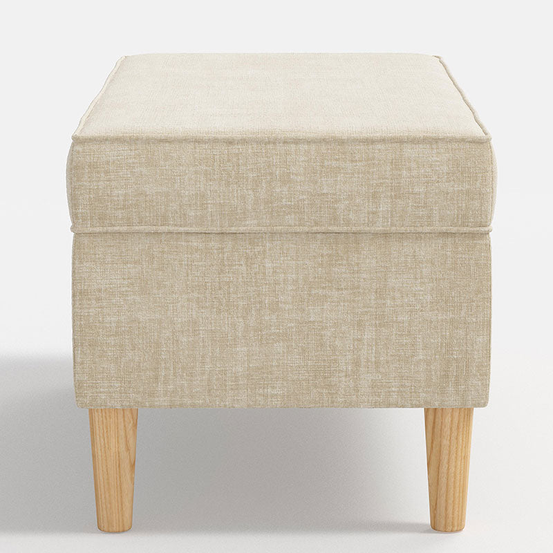 Vintage Velvet Upholstered Storage Bench