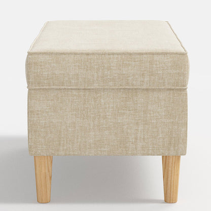 Vintage Velvet Upholstered Storage Bench