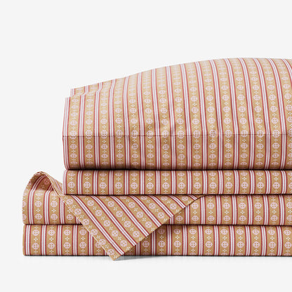 Seraphina Garment Washed Cotton Percale Bed Sheet Set