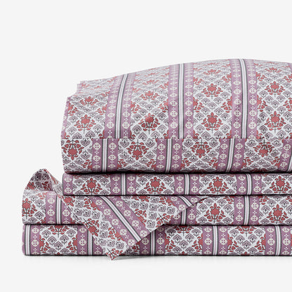 Seraphina Garment Washed Cotton Percale Bed Sheet Set