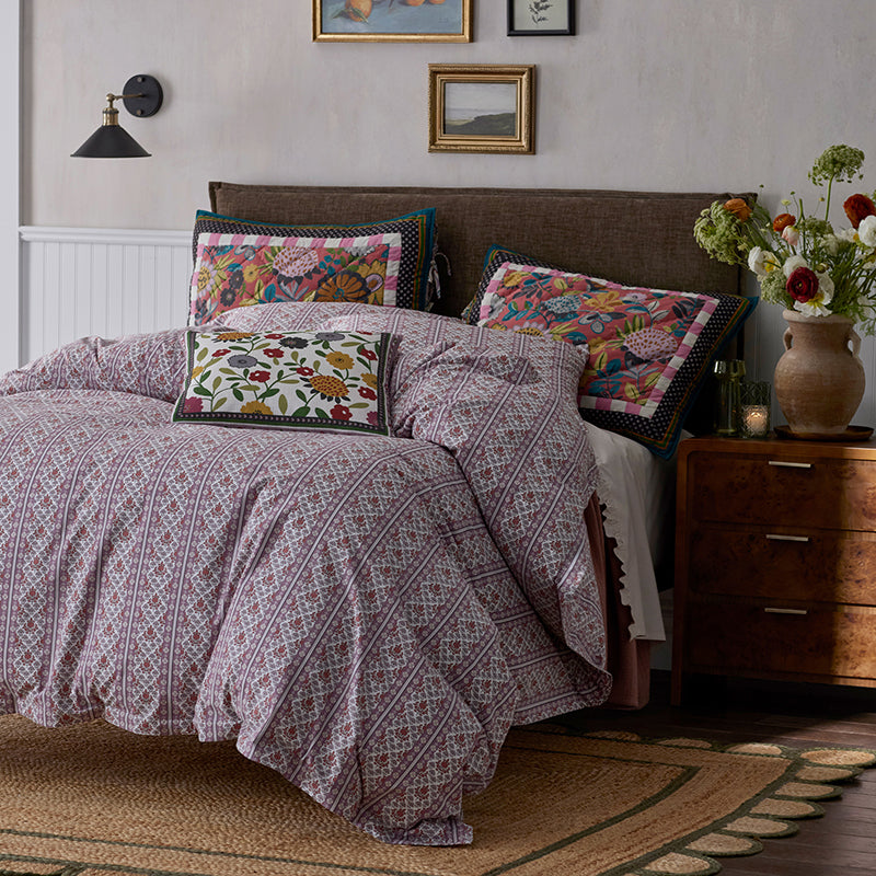 Seraphina Garment Washed Cotton Percale Bed Sheet Set