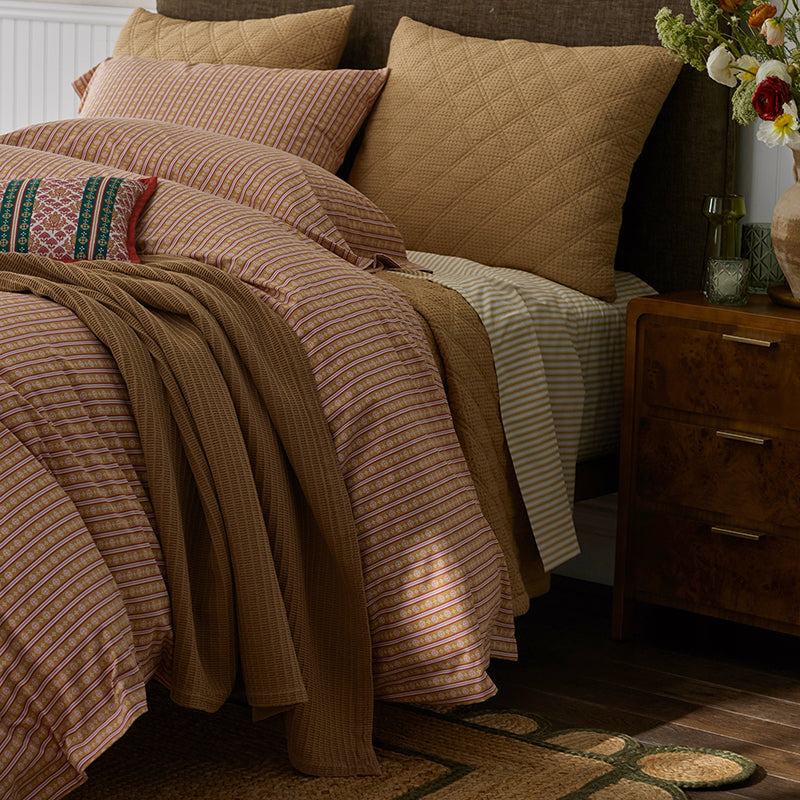 Seraphina Garment Washed Cotton Percale Bed Sheet Set