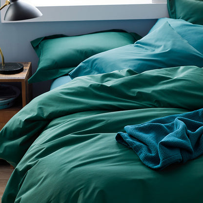 Classic Smooth Cotton Wrinkle-Free Sateen Bed Duvet Cover