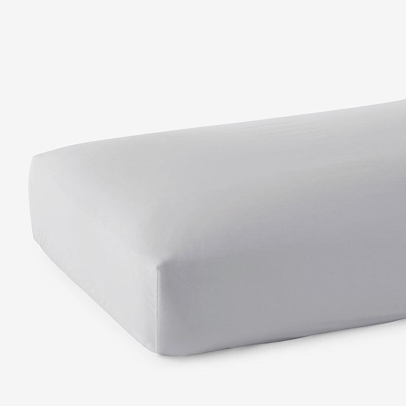 Classic Smooth Cotton Wrinkle-Free Sateen Fitted Bed Sheet